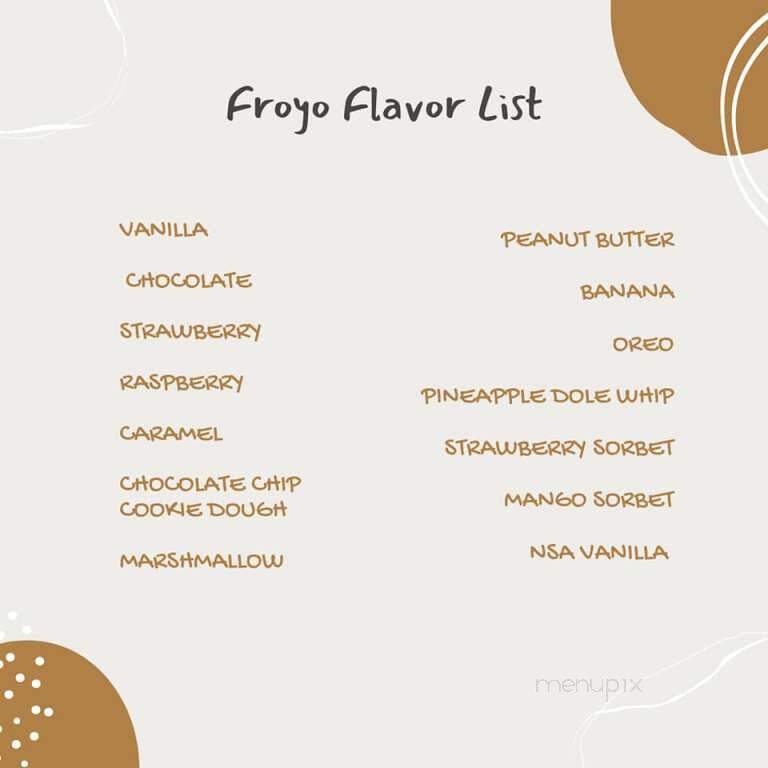 Urban Desserts - Gold River, CA menu_pic