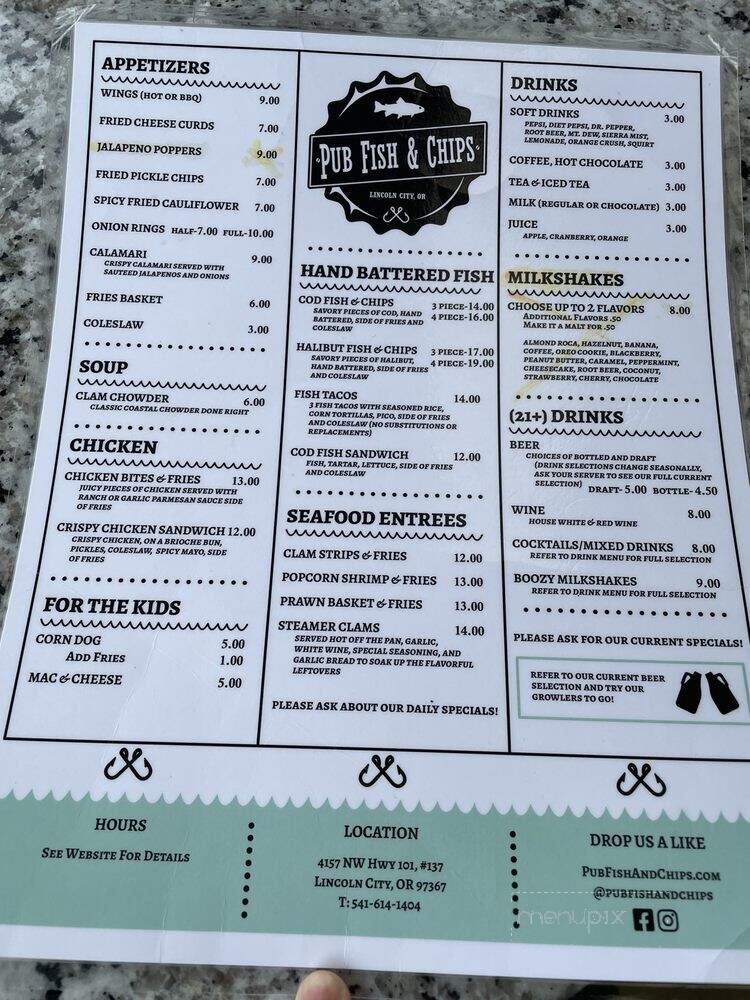 Pub Fish & Chips - Lincoln City, OR