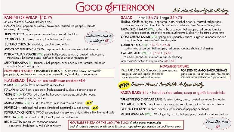 Ruckus Coffee Gallery & Cafe - Pittsburgh, PA menu_pic