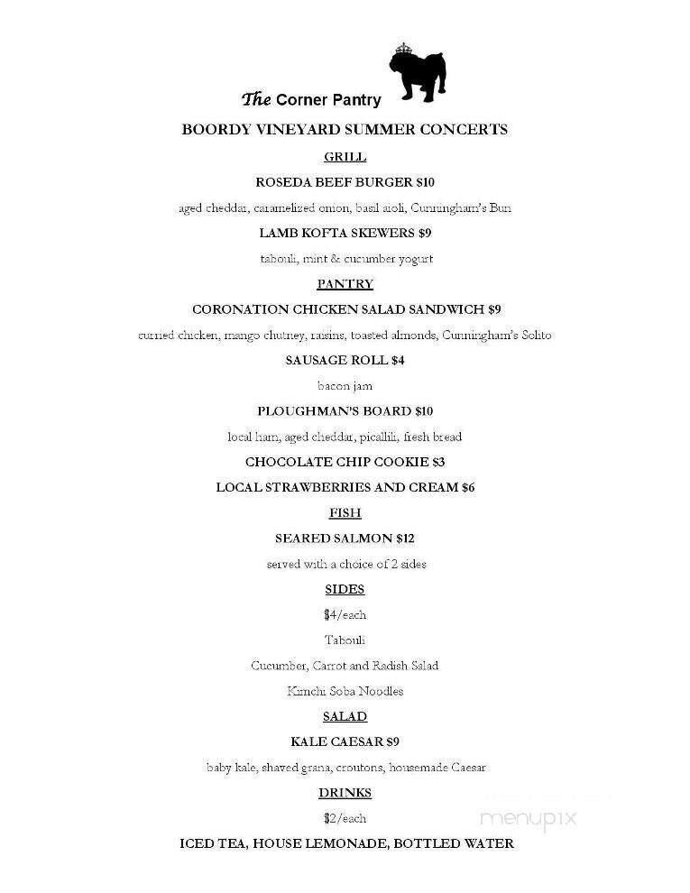 Boordy Vineyards - Hydes, MD menu_pic