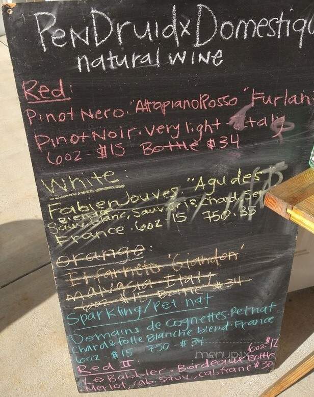 Pen Druid Brewing - Sperryville, VA menu_pic