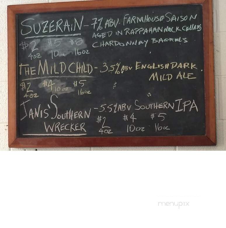 Pen Druid Brewing - Sperryville, VA menu_pic
