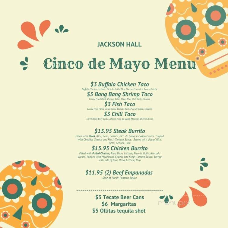 Jackson Hall - East Islip, NY menu_pic