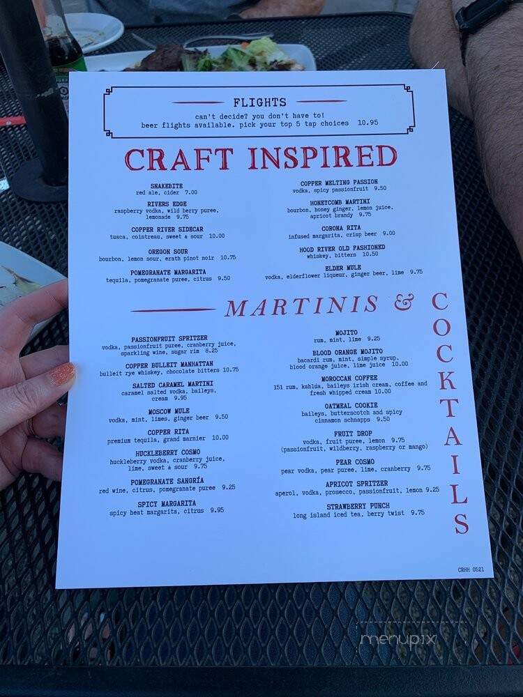 Copper River Restaurant - Hillsboro, OR menu_pic