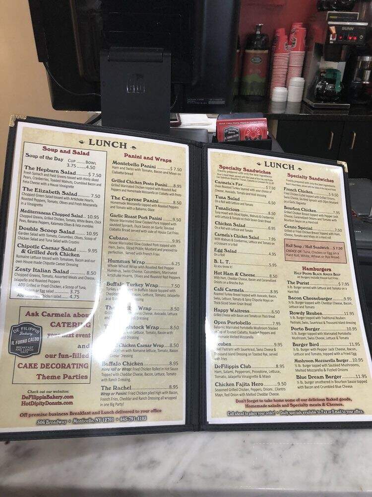 G & C DE Filippis Bakery - Monticello, NY menu_pic