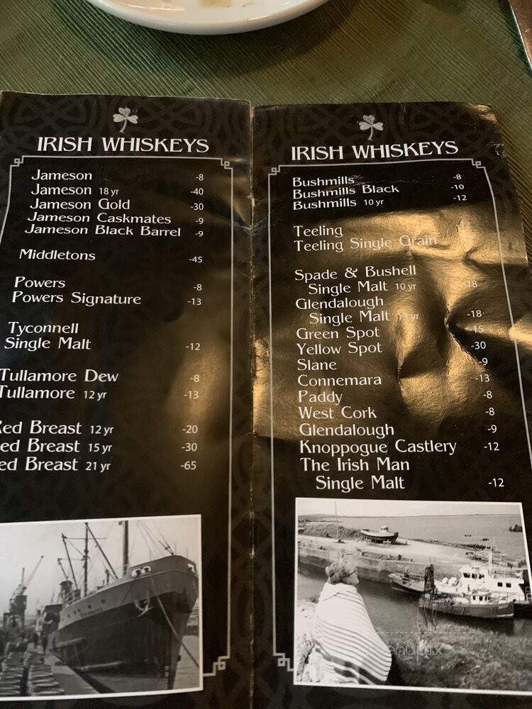 May Kelly's Irish Restaurant - North Conway, NH menu_pic