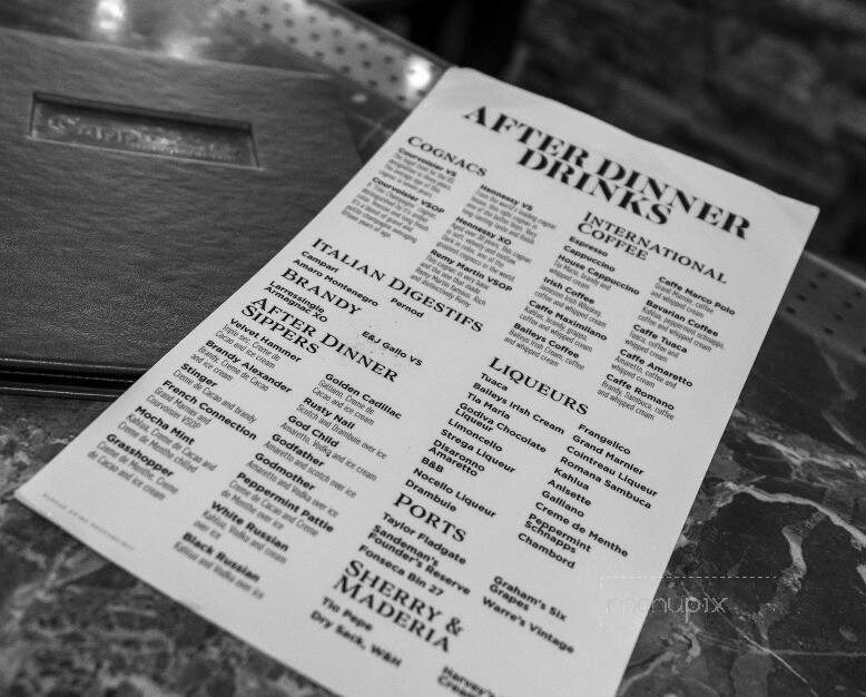 Cappuccino Italian Bistro - Richardson, TX menu_pic
