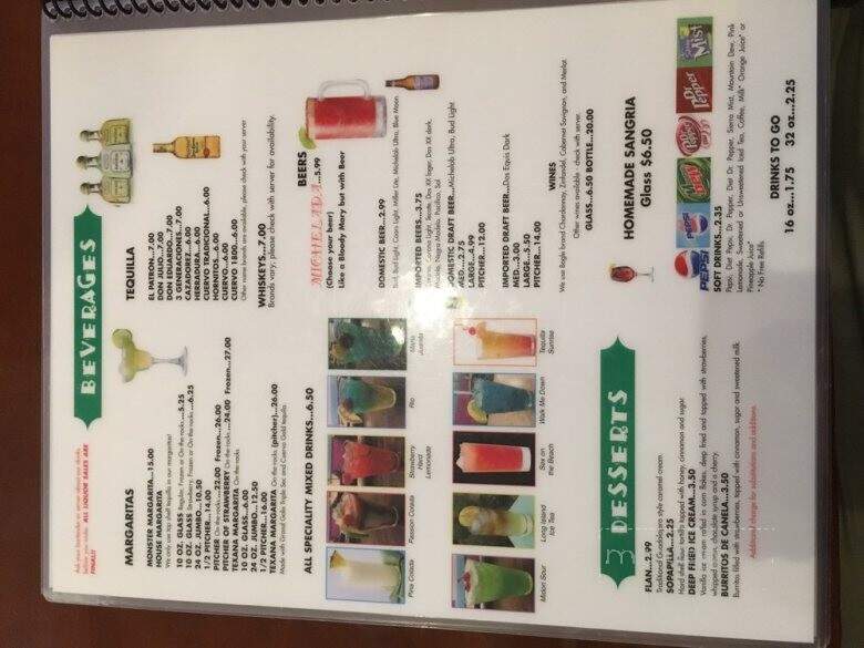 Rancho Grande Mexican Restaurant - Southaven, MS menu_pic