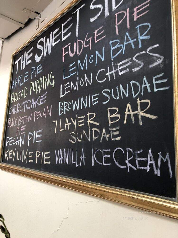 Side Street Restaurant - Raleigh, NC menu_pic