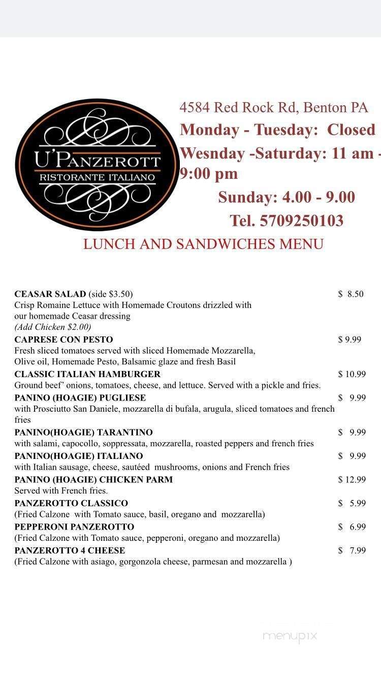 Mill Race Golf & Camping Resrt - Benton, PA menu_pic