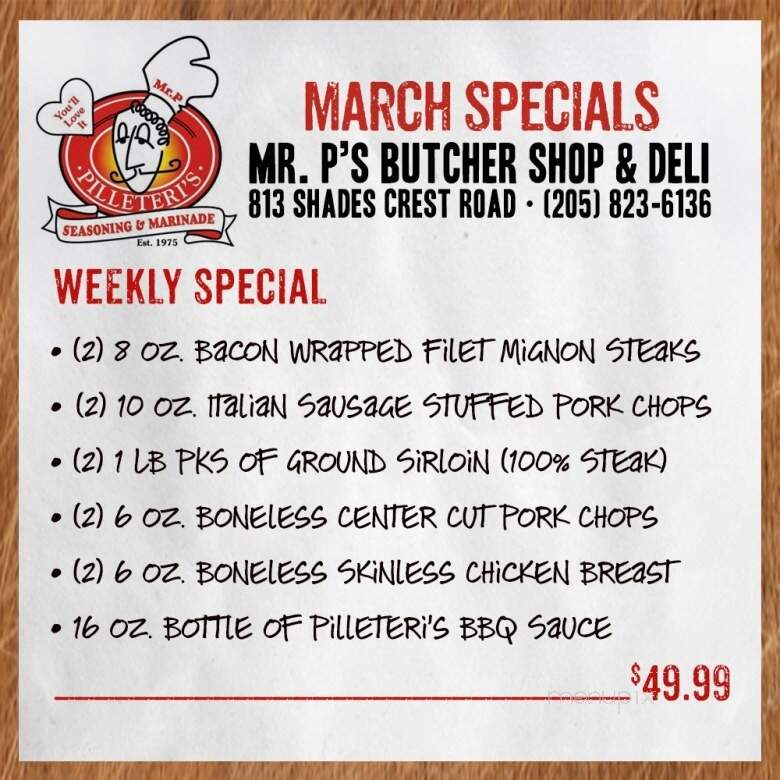 Mr P's Butcher Shop & Deli - Birmingham, AL