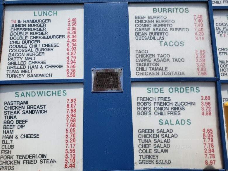 Bob's Burgers - Westminster, CA menu_pic