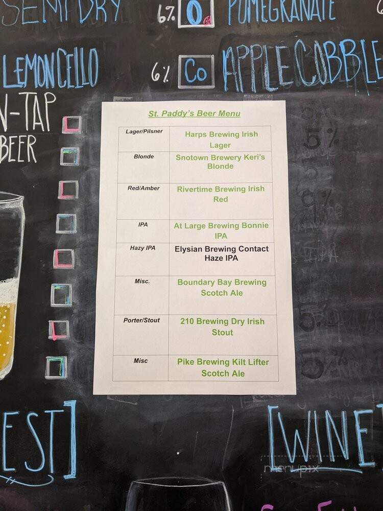 Elemental Cider - Arlington, WA menu_pic