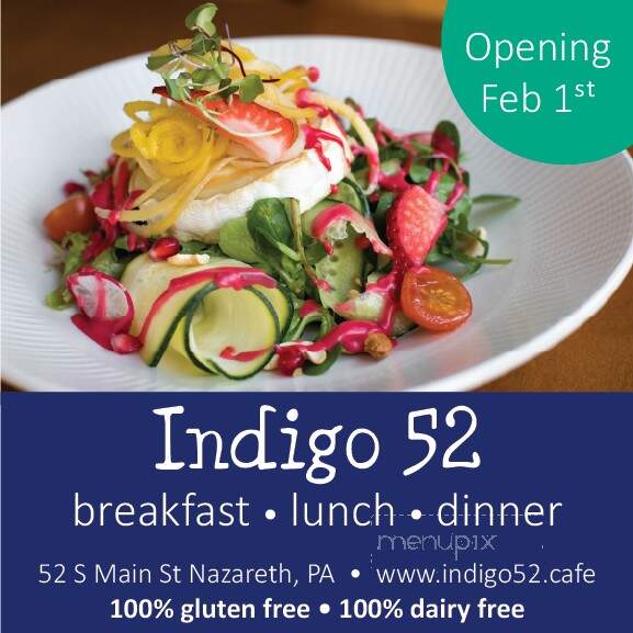 Indigo 52 - Nazareth, PA menu_pic