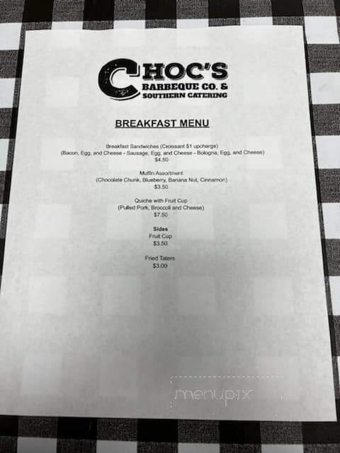 Choc's BBQ - Cowpens, SC
