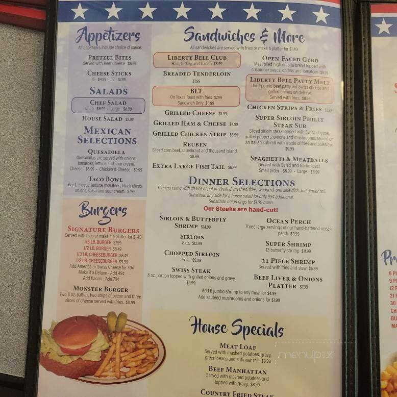 Liberty Restaurant - Liberty, IN menu_pic