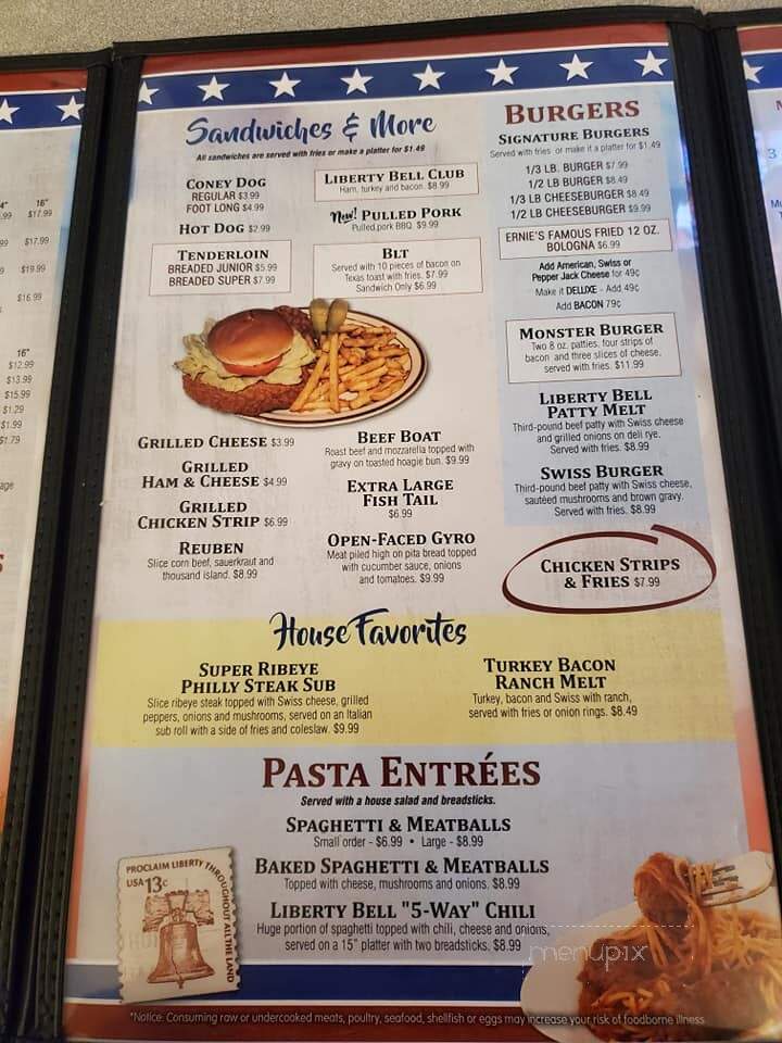Liberty Restaurant - Liberty, IN menu_pic