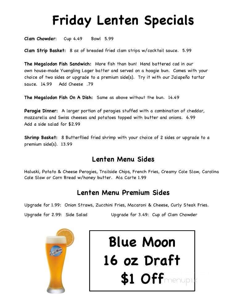 The Trailside - West Newton, PA menu_pic