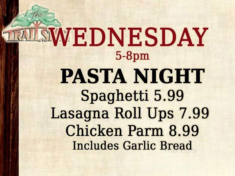 The Trailside - West Newton, PA menu_pic