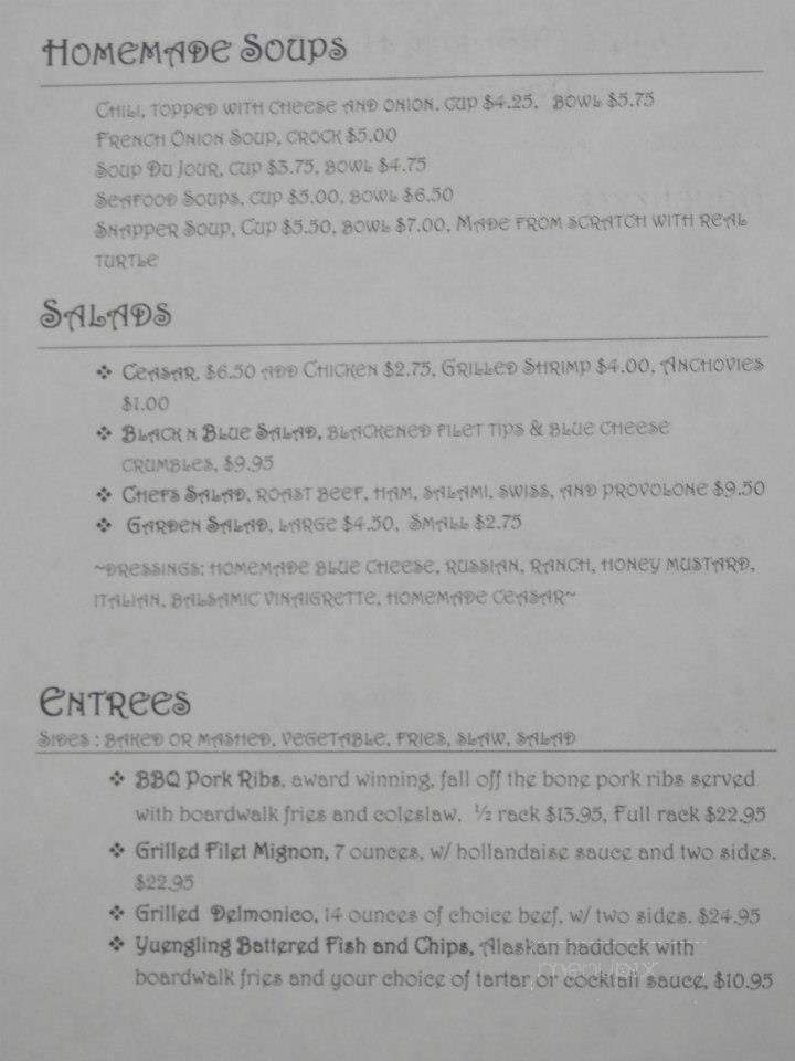 Ron's Crooked Hill Tavern - Pottstown, PA menu_pic