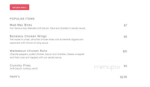 Matilda's - Newark, DE menu_pic