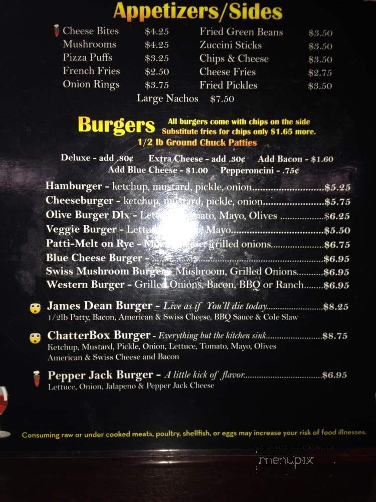 Chatterbox - Benton Harbor, MI menu_pic