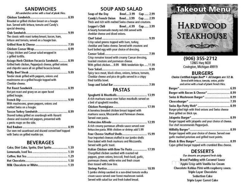 Hardwood Steakhouse - Covington, MI