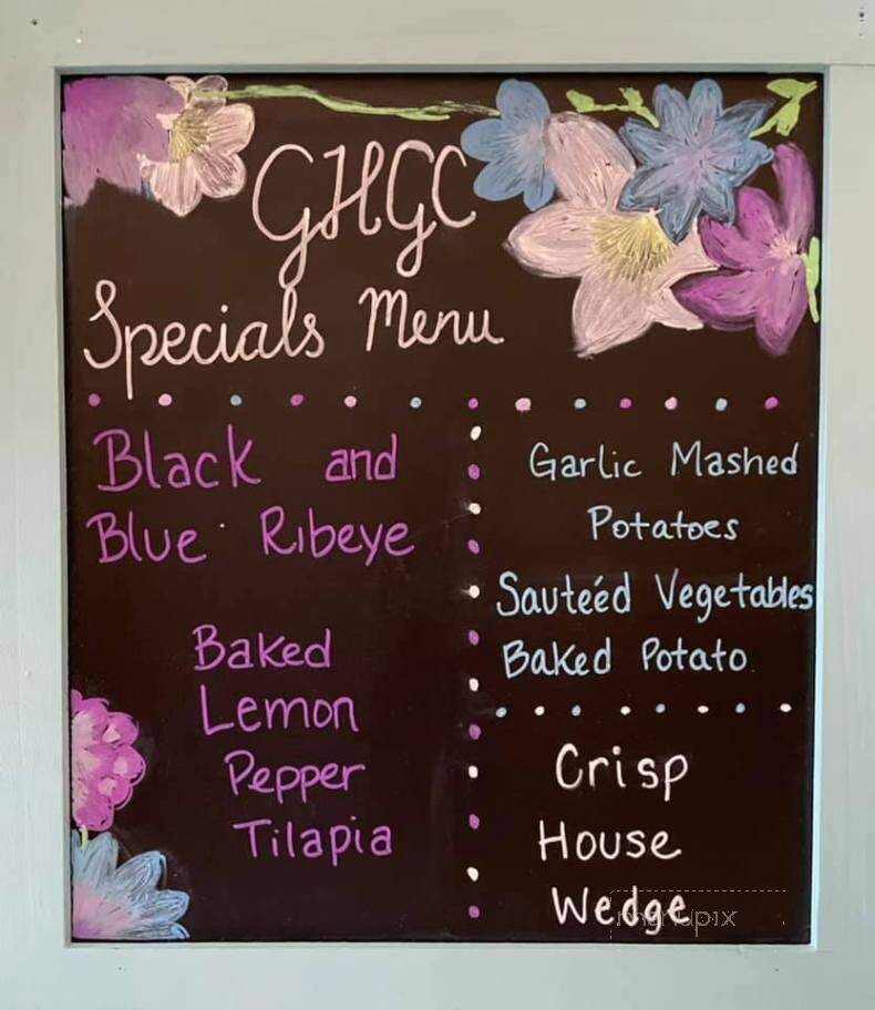 Green Hills Golf Club Restaurant - Mount Vernon, IL menu_pic