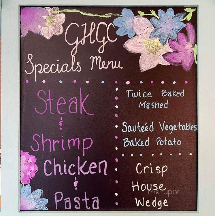 Green Hills Golf Club Restaurant - Mount Vernon, IL menu_pic