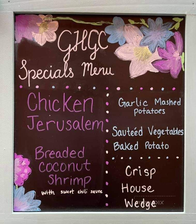 Green Hills Golf Club Restaurant - Mount Vernon, IL menu_pic