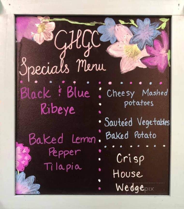 Green Hills Golf Club Restaurant - Mount Vernon, IL menu_pic
