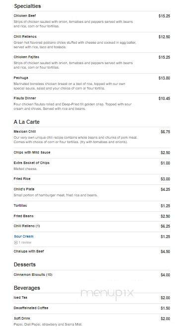 Jalisco Restaurant - Kansas City, KS menu_pic