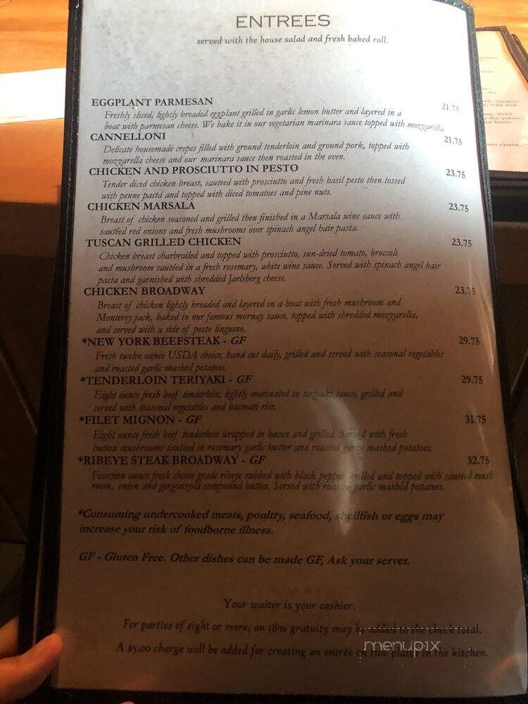 On Broadway - Helena, MT menu_pic