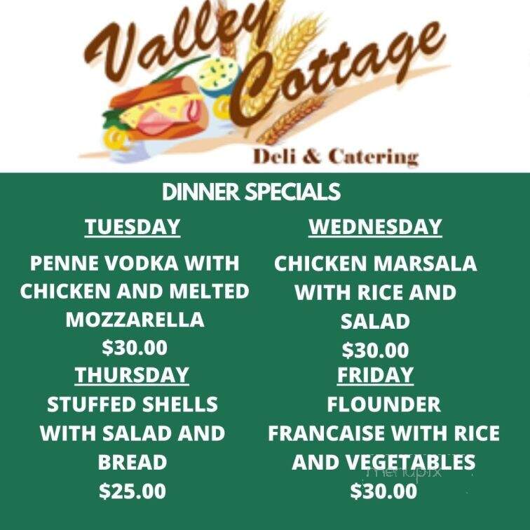 Valley Cottage Deli - Valley Cottage, NY menu_pic