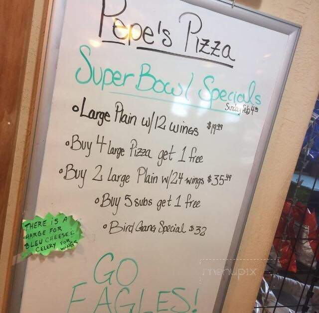 Pepe's Pizza - Ephrata, PA menu_pic