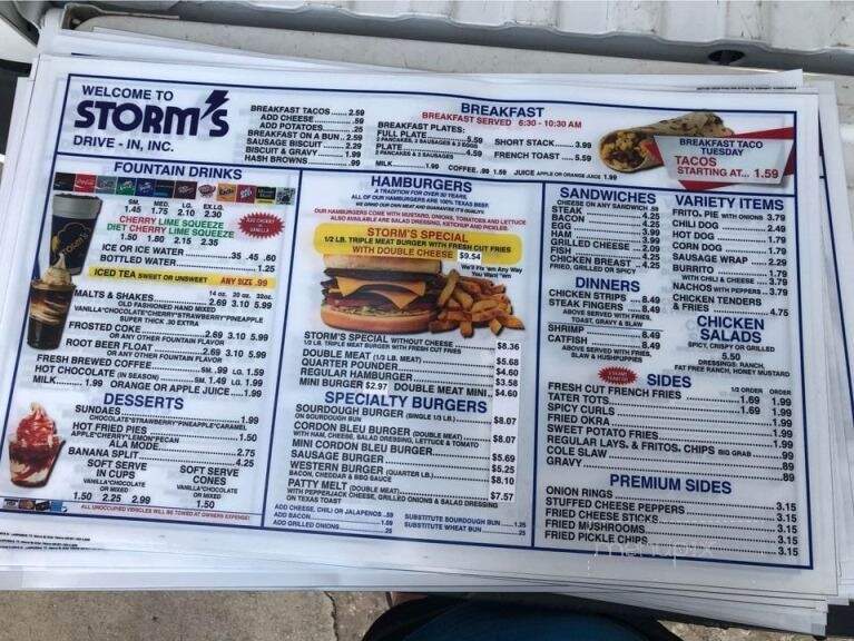 Storm's Drive-In Restaurant - Lampasas, TX