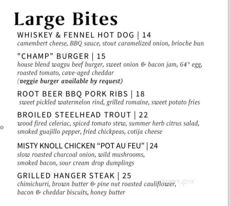 Red Mill Restaurant - Ferrisburgh, VT menu_pic