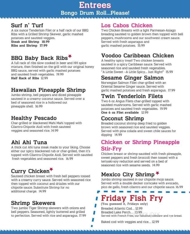 Highland House - Mequon, WI menu_pic