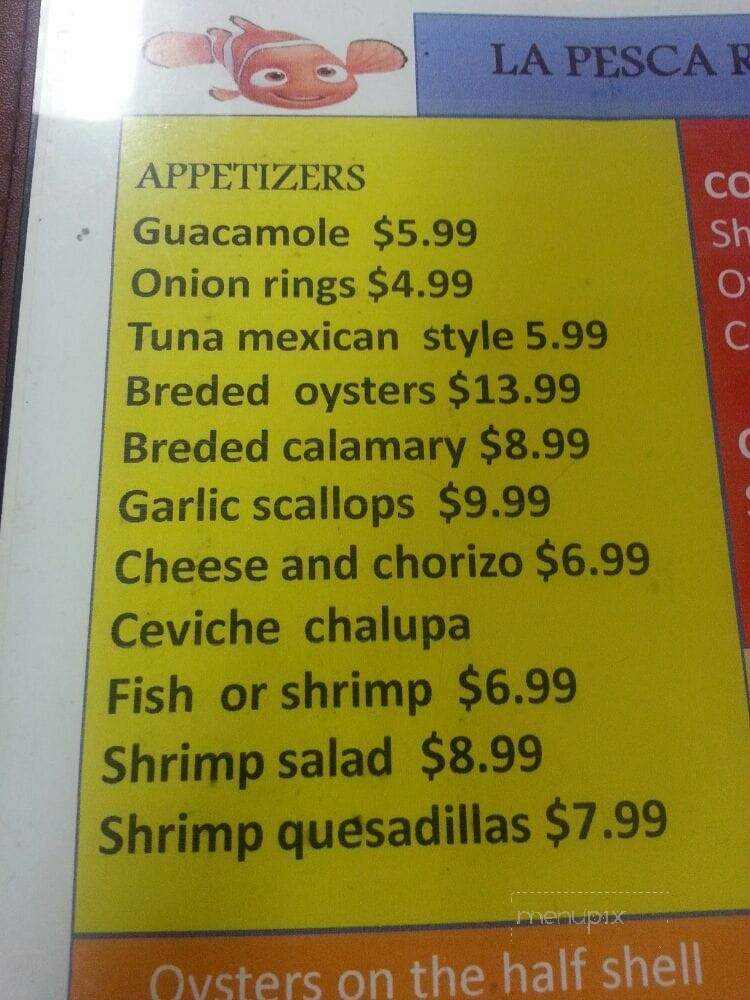 Estrella Seafood - Eagle Pass, TX menu_pic