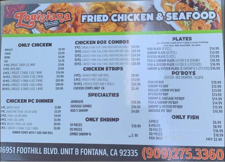 Roc's Creole Seafood - Fontana, CA menu_pic