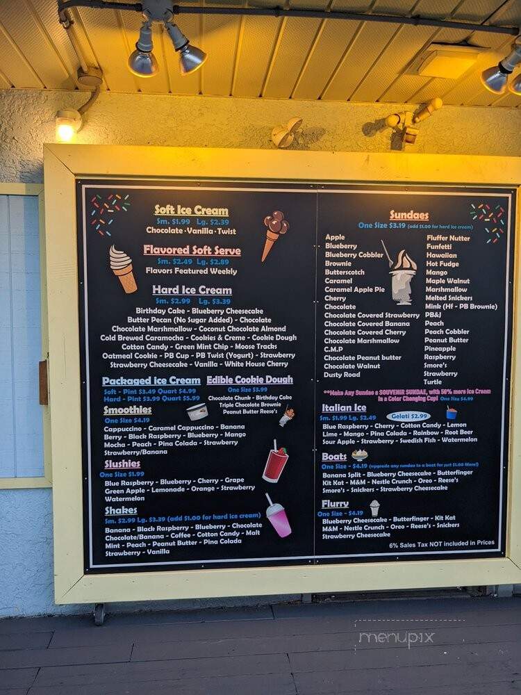 Malacari's Ice Cream - Wilkes-Barre, PA menu_pic