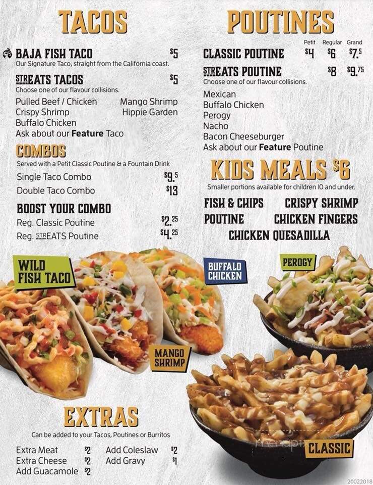 Streats - Lethbridge, AB menu_pic