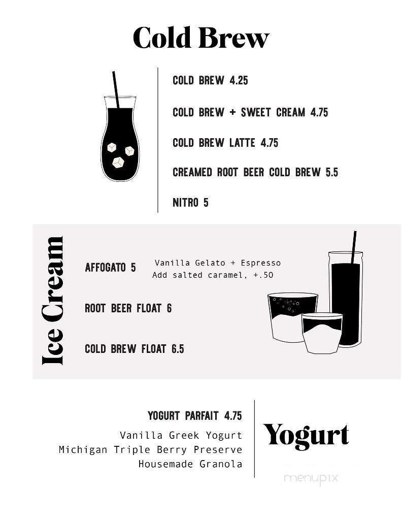 KIN Coffee and Craft House - Holland, MI menu_pic