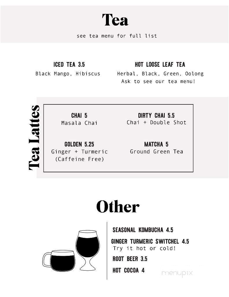 KIN Coffee and Craft House - Holland, MI menu_pic
