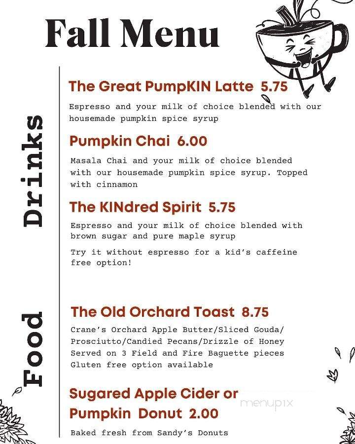 KIN Coffee and Craft House - Holland, MI menu_pic