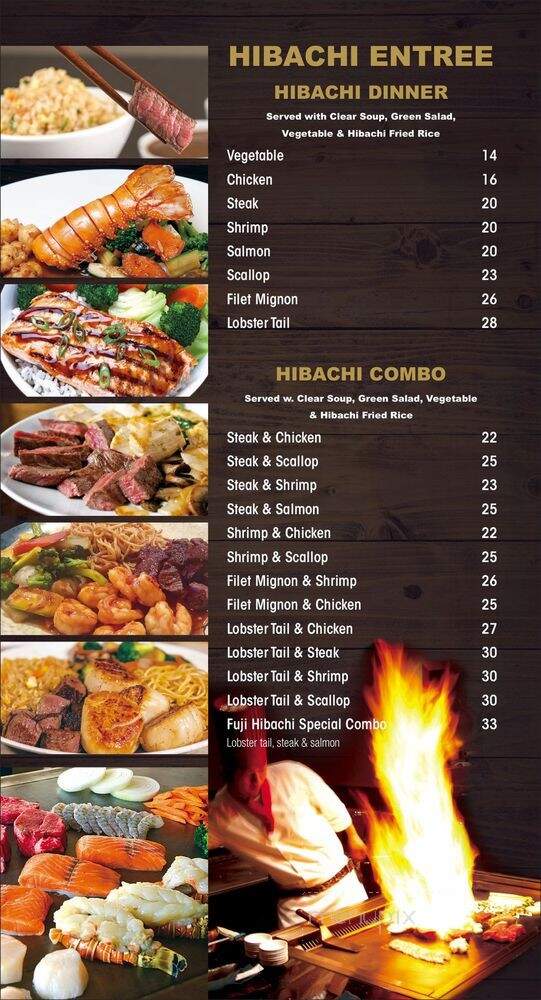 Fuji Hibachi & Sushi - Monroe, MI menu_pic