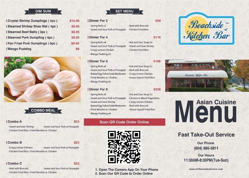 Beachside Kitchen Bar - Sechelt, BC menu_pic