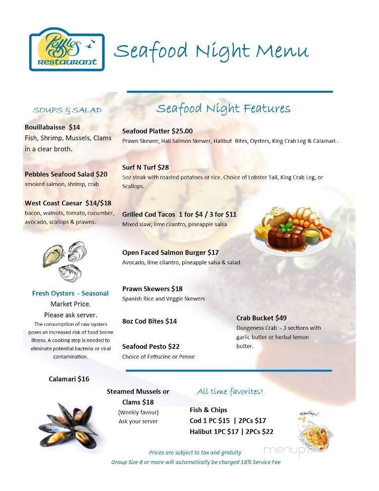 Beachside Kitchen Bar - Sechelt, BC menu_pic