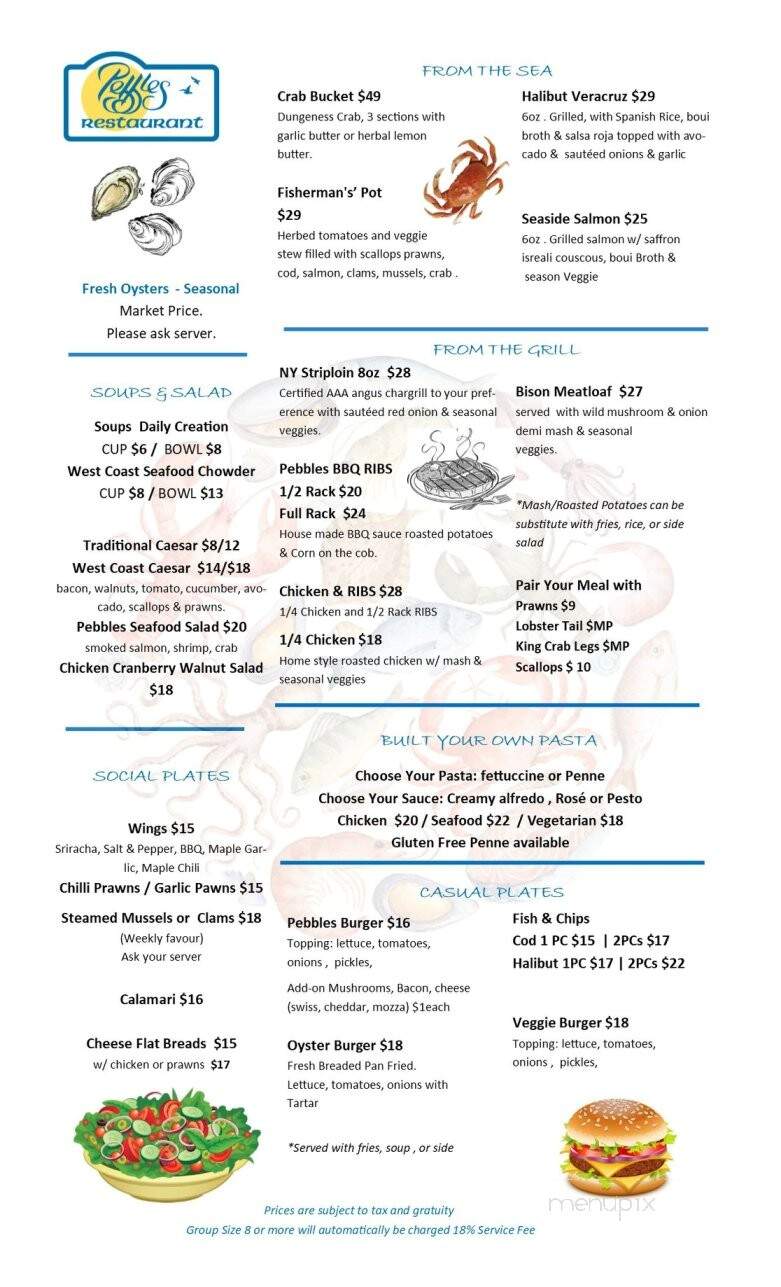 Beachside Kitchen Bar - Sechelt, BC menu_pic
