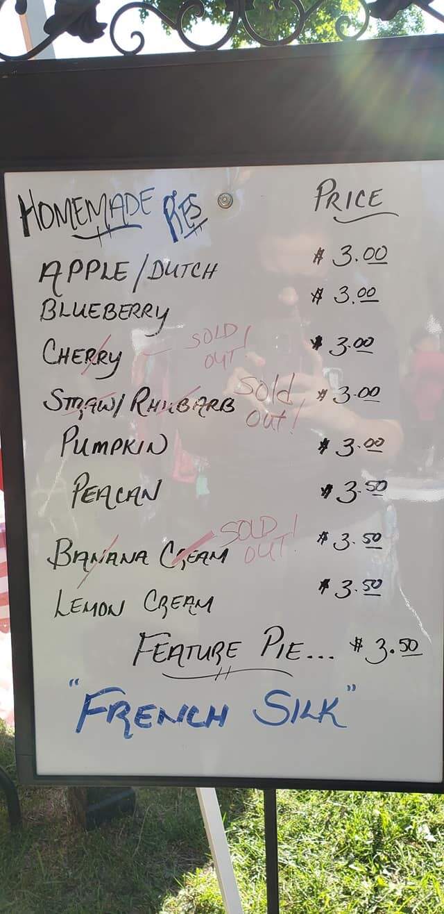 The Pie Shack - Berlin, WI menu_pic